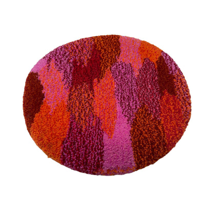 'Anemone' Hand Tufted circular wall hanging