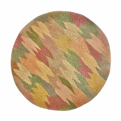 'Mojito' Hand tufted yellow, green and pink pastel tufted rug