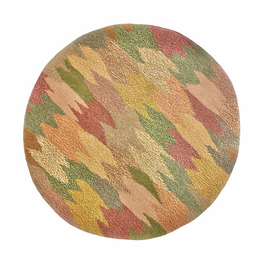 'Mojito' Hand tufted yellow, green and pink pastel tufted rug