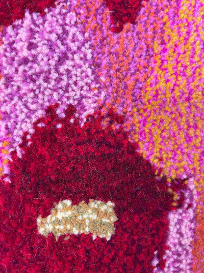 Hand Tufted 'Flower' wall hangings