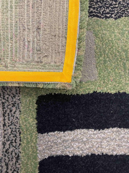 'Sage' Hand tufted sage green tufted small rug