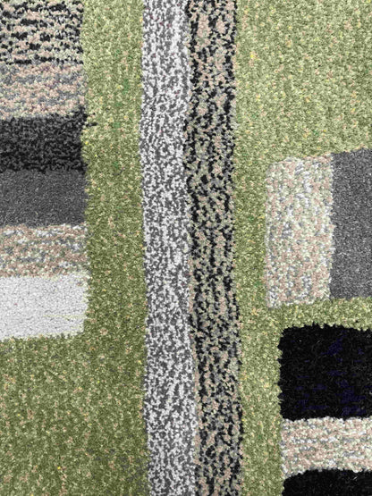 'Sage' Hand tufted sage green tufted small rug