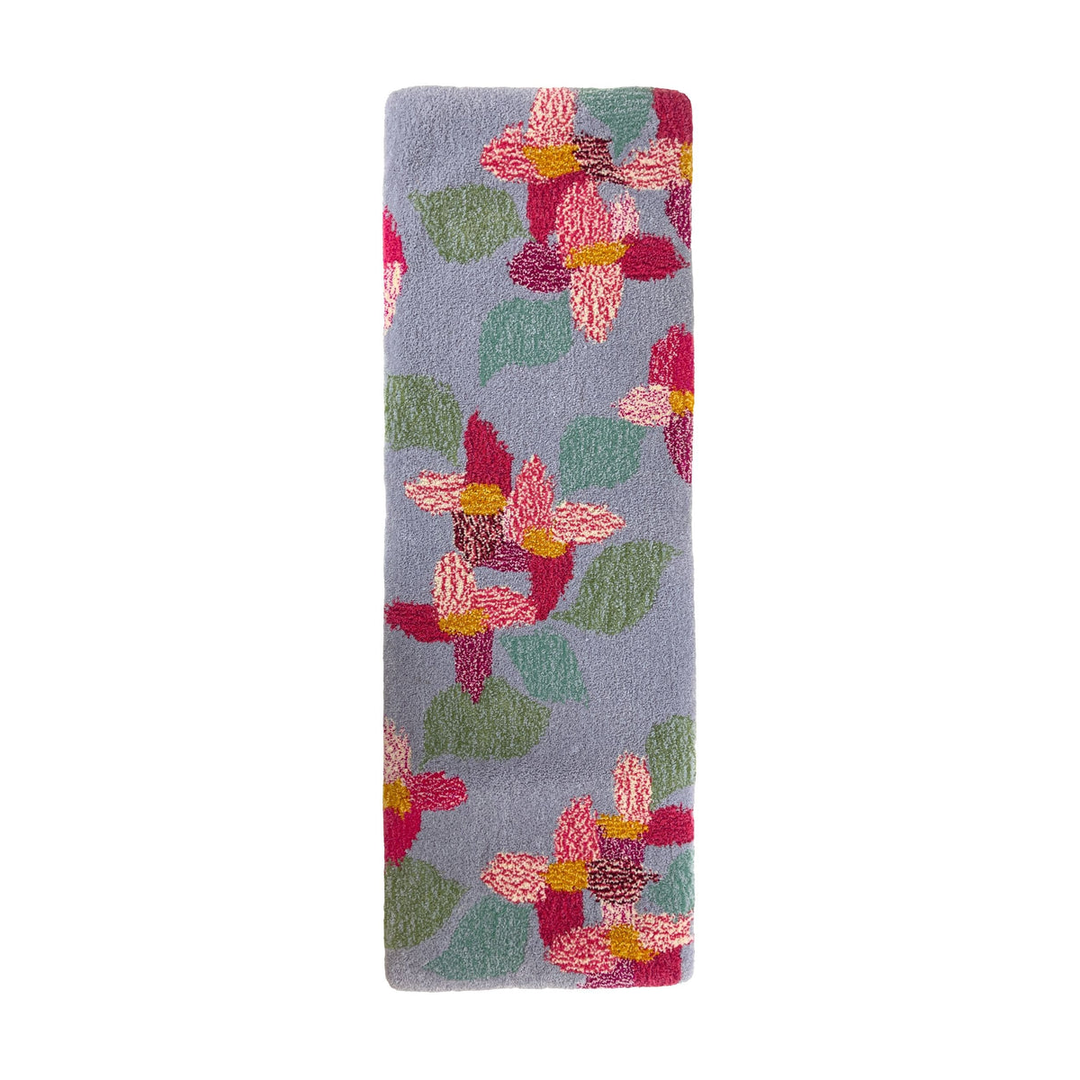 'Rosy' Hand tufted lilac, candy pink and sage green small tufted runner rug