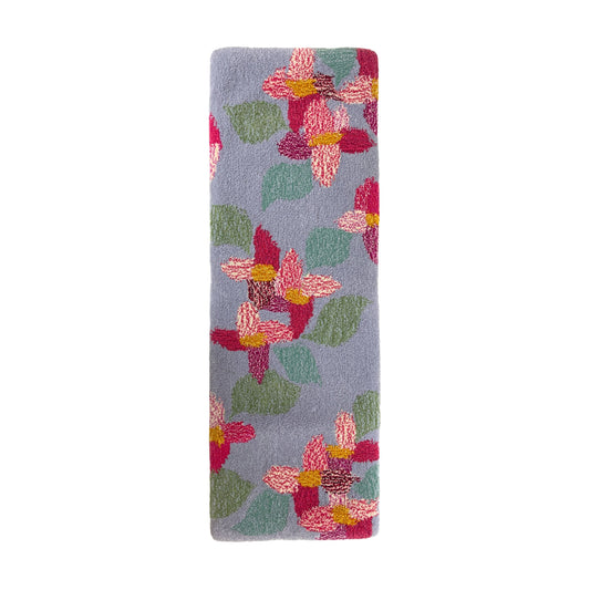 'Rosy' Hand tufted lilac, candy pink and sage green small tufted runner rug